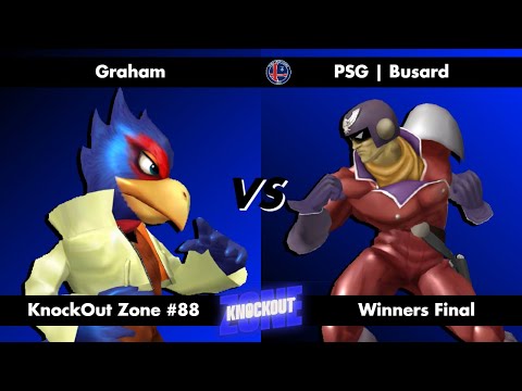 KnockOut Zone #88 - SSBM Winners Final - Graham (Falco) vs Busard (Captain Falcon)