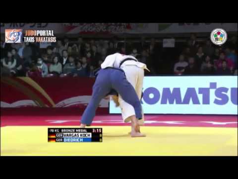 Judo Grand Slam Tokyo 2014 Bronze -70kg VARGAS KOCH (GER) vs. DIEDRICH Szaundra (GER)