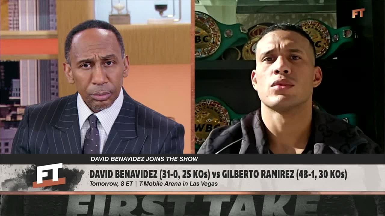 David Benavidez says he moved up to cruiserweight because of people DUCKING HIM 😮‍💨 | First Take