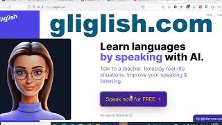 Practicing English on your own using AI - Gliglish