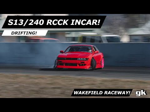 S13 SILVIA Gktech Roll Centre Correction Kit / In-car drifting at Wakefield Raceway!