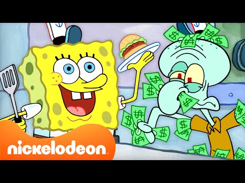 SpongeBob | Setiap Kali Krusty Krab Penuh dan Sibuk! ???? | Nickelodeon Bahasa