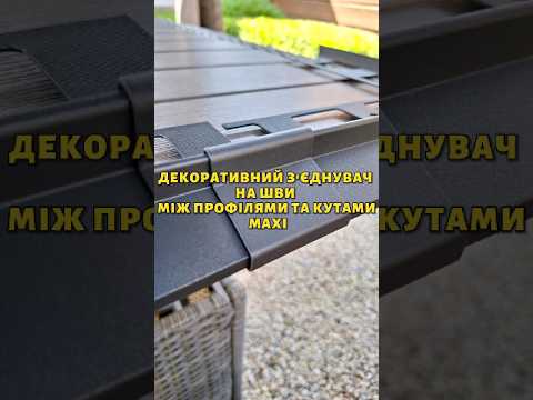 Соединитель для профиля MAXI капельник отлив для открытого балкона террасы под плитку коричневый матовый - фото 1 - id-p1418455412