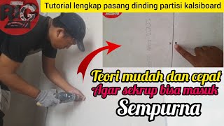 Download lagu cara pasang dinding partisi kalsiboard | rangka hollow | bagi pemula mp3
