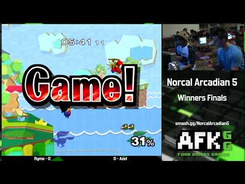 Norcal Arcadian 5 - Rymo (Fox) vs Azel (Falco) - Winners Finals Melee