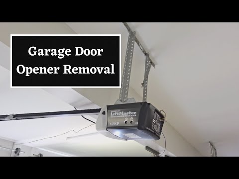 How to Remove a Garage Door Opener