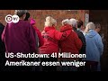 US Shutdown 41 Millionen Amerikaner Haben Weniger Zu Essen DW Nachrichten