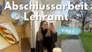 DAYS IN MY LIFE - Uni Vlog, WHA, Abschlussarbeit Lehramt, Studium, Hausarbeit, Examen, Hessen