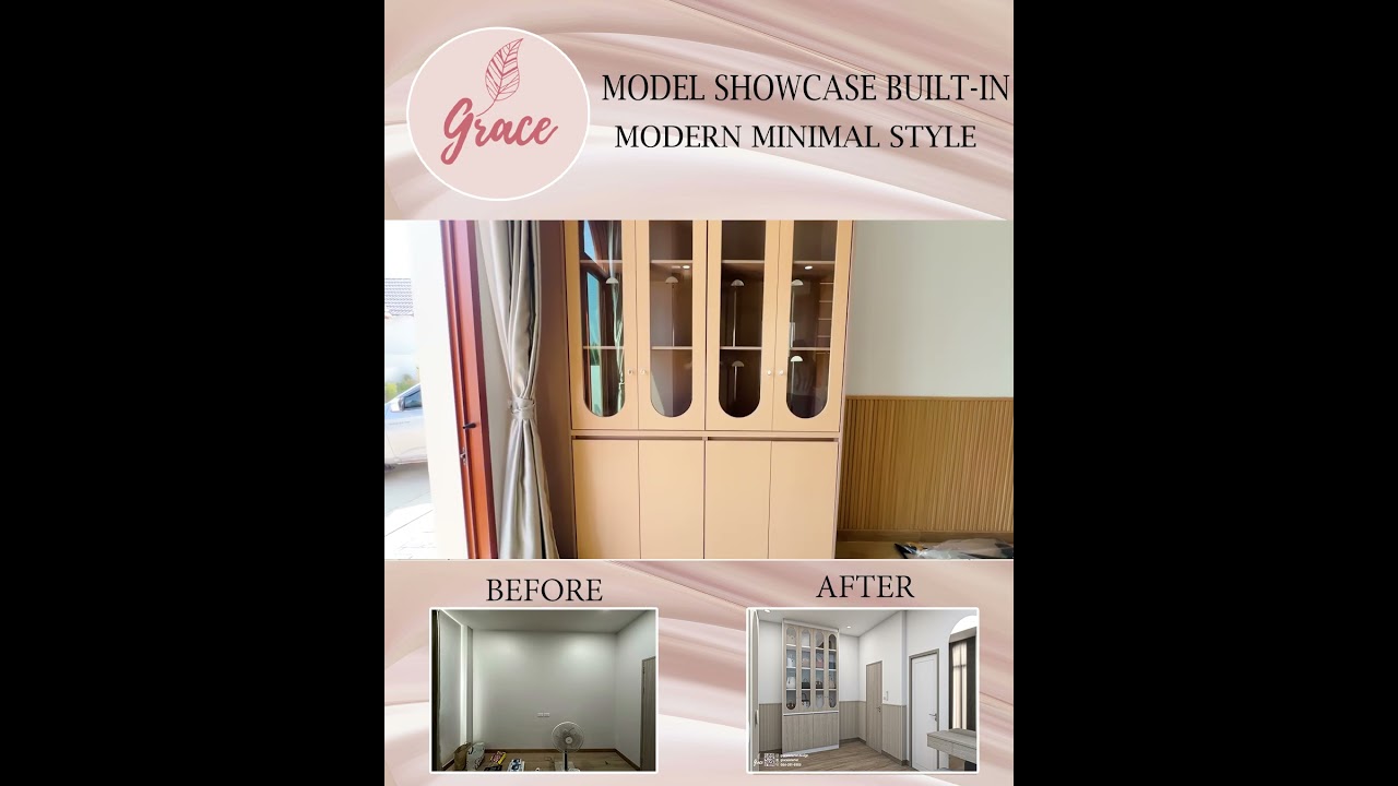 GRACE INTERIOR : Review Built-in Model Showcase Modern minimal style