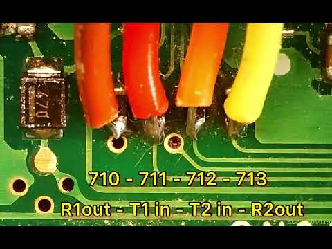 EA3HWU TS-2000 preparando los puntos de medida RS232 ADM202 del Osciloscopio