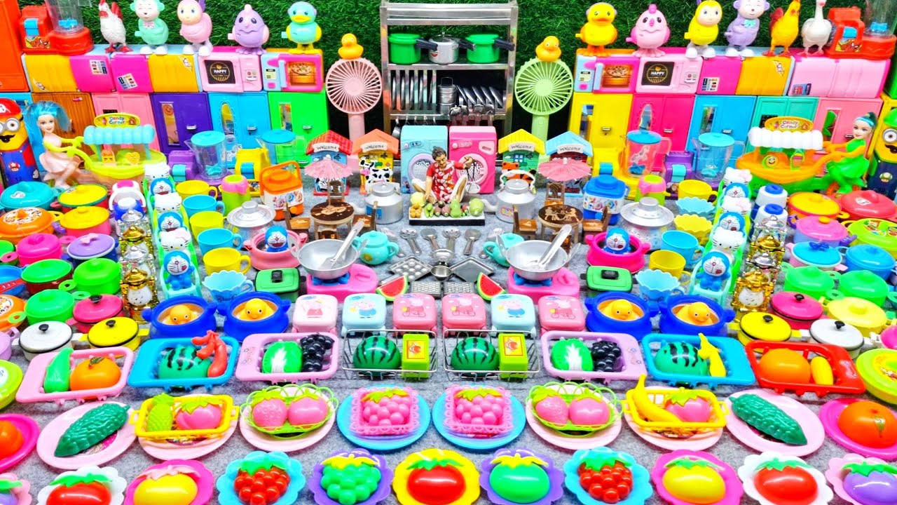 6:43 Mini Kitchen Set Collection for Kids Playing | Unboxing Kids Kitchen Set