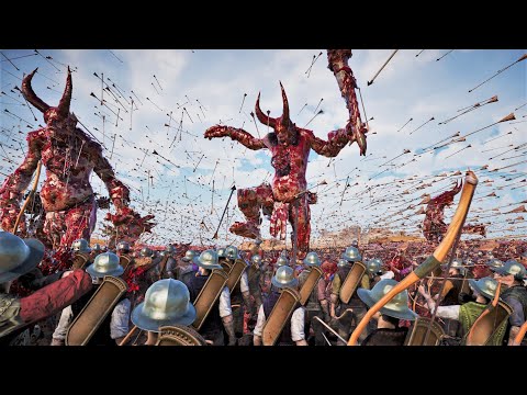 3,000,000 Human Archers Vs 2000 Giants & Trolls - Ultimate Epic Battle Simulator 2