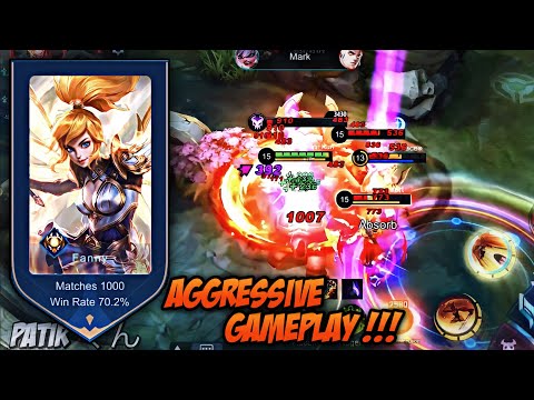 SPECIAL 1000 MATCH FANNY !!! SUPER AGGRESSIVE FANNY FREESTYLE KILL GAMEPLAY IN MYTHIC RANK !!! -MLBB