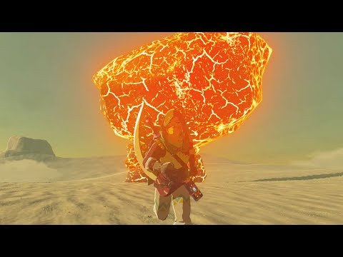 What Happens if you Fight Igneo Talus Titan in Gerudo Desert? Zelda Breath of the Wild