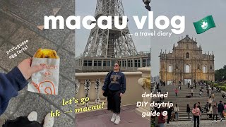 MACAU travel vlog 🇲🇴 Detailed Daytrip Guide from Hongkong to Macau + 5 places to visit! 2024
