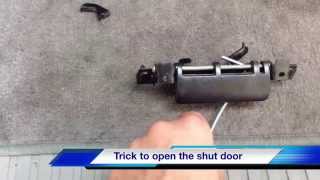 How to open a Toyota Sequoia Stuck Rear Door Latch - Easy to follow