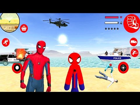 Amazing Spider-StickMan Rope Hero #20 - Superhéroe Hombre Palo Juego - Android Gameplay