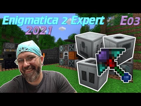 Lets Play Enigmatica 2 Expert EP 3 - Industrial Craft for Noobs - IC2 Power - Unbreakable Pickaxe