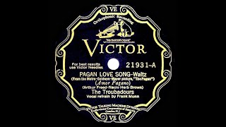 1929 HITS ARCHIVE: Pagan Love Song - Nat Shilkret (as ‘The Troubadours’) (Frank Munn, vocal))