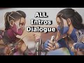 MK1 Mileena Vs Kitana ALL Intros Dialogue