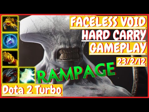 Faceless Void 23/2/12 [HARD CARRY] [Gameplay DOTA 2 Turbo] 7.32