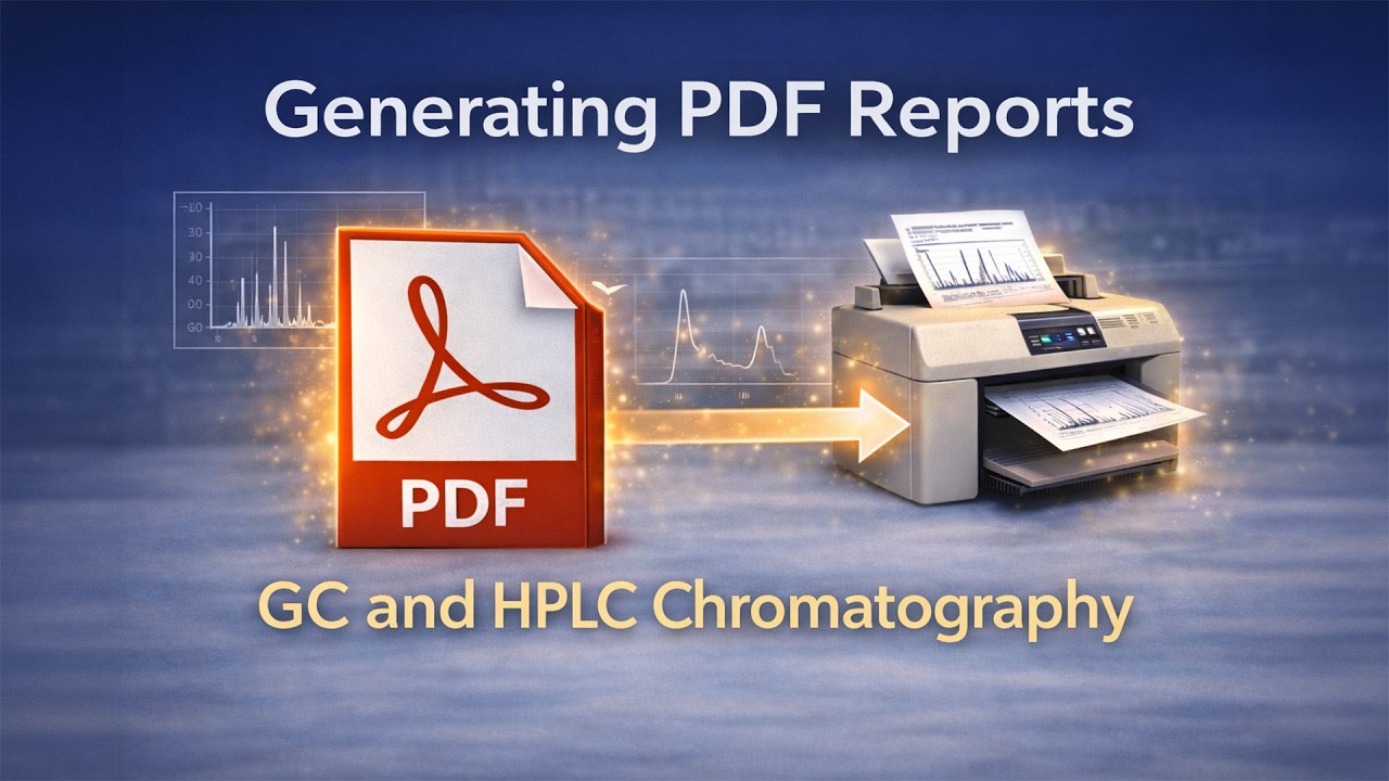 Creating PDF Reports from GC and HPLC Chromatography Data