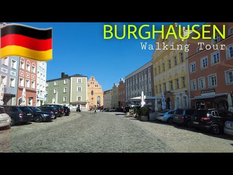 Burghausen Germany, Walking Tour 4K Ultra HD