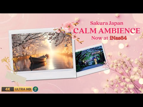 SAKURA CALM AMBIENCE - 4K VIDEO ULTRA HD | Relaxing Cherry Blossom Vibes for Relax, Study & Sleep 🌸