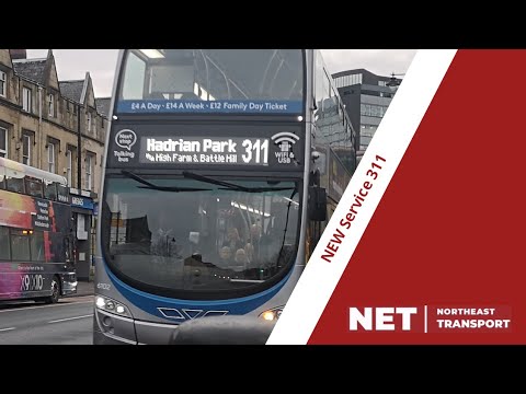 *FIRST DAY* New Service 311: Go North East 6102/NL63 YJF - Volvo B9TL