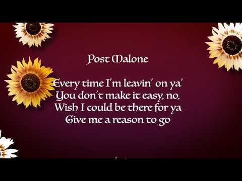 Post Malone ft  Swae Lee   Sunflower Extended Lyrics Video