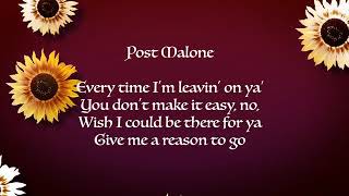 Post Malone ft  Swae Lee   Sunflower Extended Lyrics Video