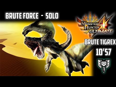 MH4U - Citra | Brute Tigrex Solo [Charge Blade] 10'57