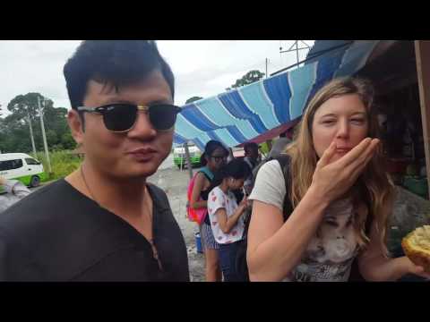 Tasting local fruit in Sabah, Borneo