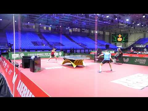 ITTF WTTC 2019. V. Samsonov and D. Ovtcharov in Training