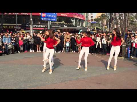 FIESTARゲリラライブ 150308 @ 弘大① VISTA + 挨拶