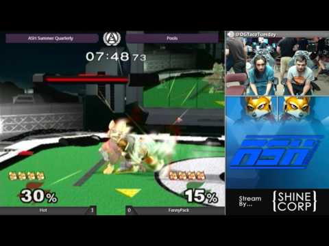 Hot (Fox) vs FannyPack (Fox) - ASH@WIT Melee Summer Quarterly Pools