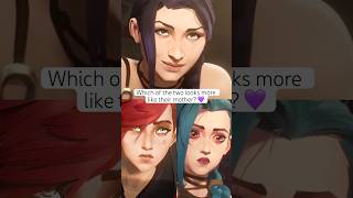 Which of the two looks more like their mother? 💜#arcane #netflix #leagueoflegends #jinx #vi
