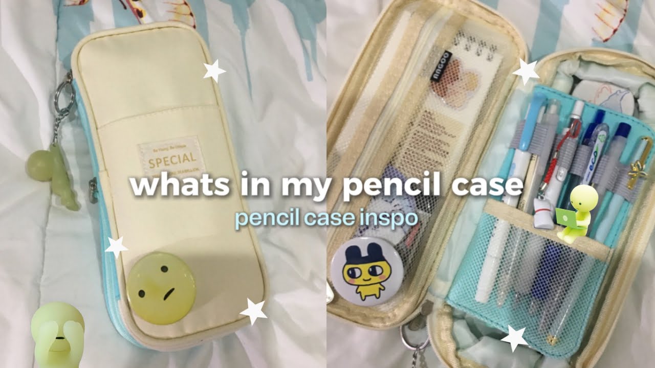 whats in my pencil case ⊹ ࣪ ˖ : aesthetic stationary, pencil case inspo