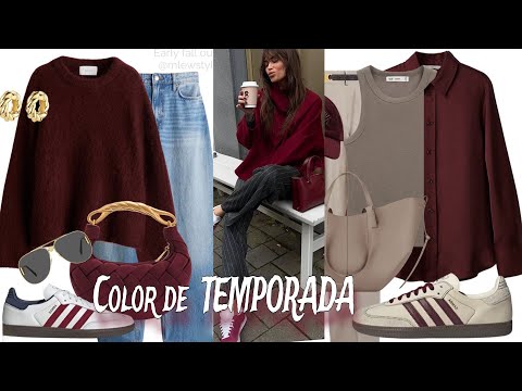 MODA MUJER / COLOR DE MODA OUTFITS EN TENDENCIA COMBINACIONES MODERNAS SENCILLAS 2024/25