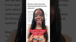 The difference between a grade 3 and a grade 9 Unseen Poetry GCSE essay