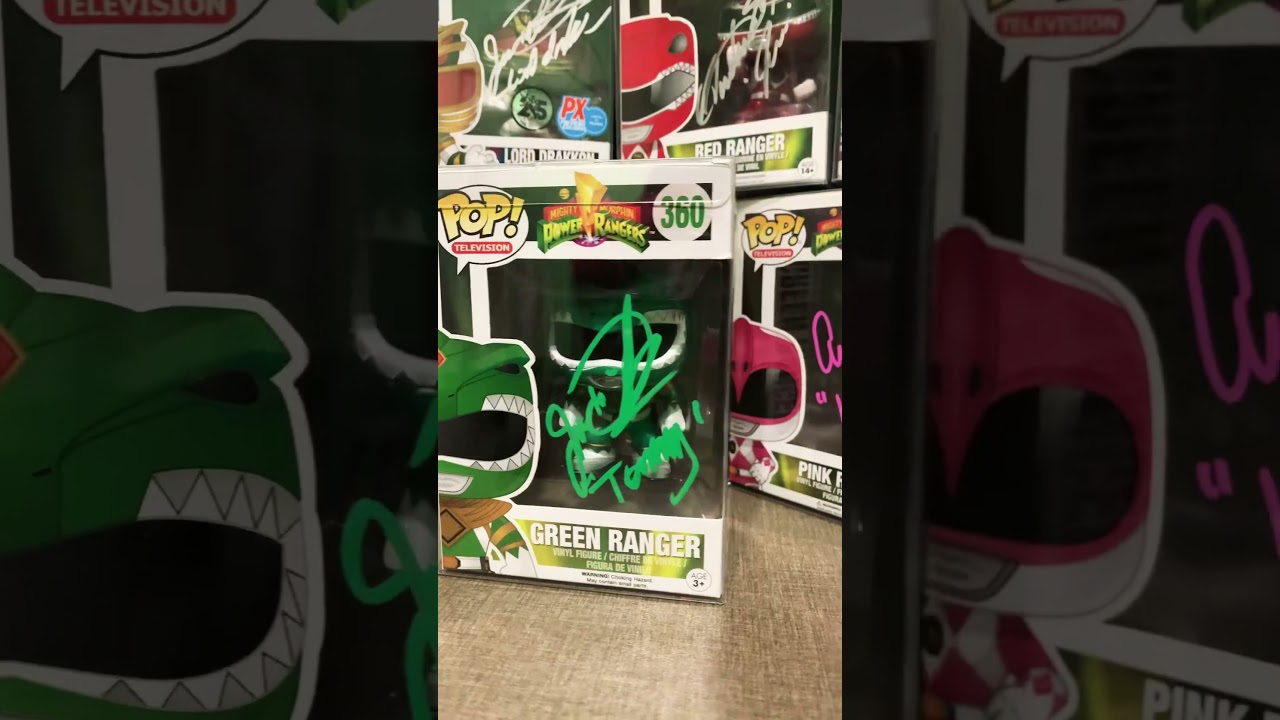 R.I.P - JDF/Green Ranger Funko Pop. Autographed