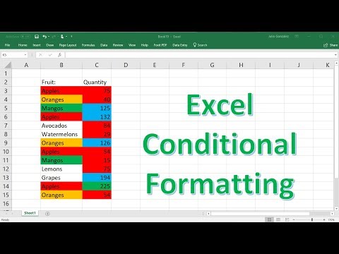 Excel Conditional Formatting Tutorial