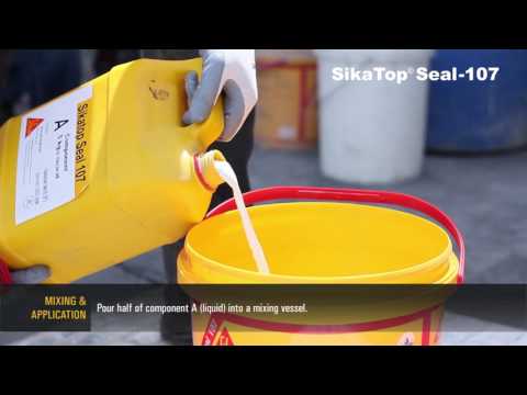 Two Component Acrylic Cementitious Waterproofing Coating-SikaTop Seal 107