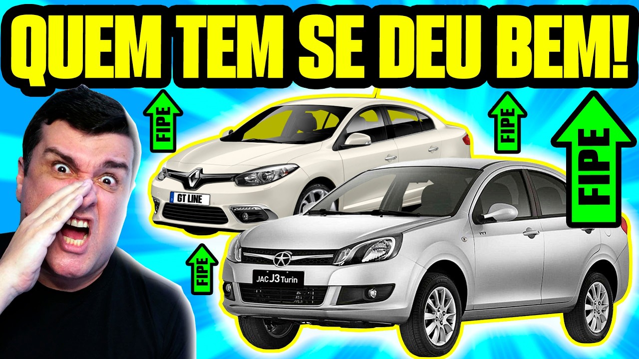 VALORIZAÇÃO DISPAROU! CARROS que SUBIRAM na FIPE! QUEM TEM ESSES CARROS se DEU BEM?