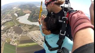 preview picture of video 'Summer's B-Day Sky Dive Video (Skydive Coastal California)'