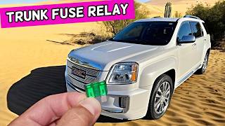 GMC TERRAIN Lift Gate Trunk Fuse Relay Location Replacement 2010 2011 2012 2013 2014 2015 2016 2017