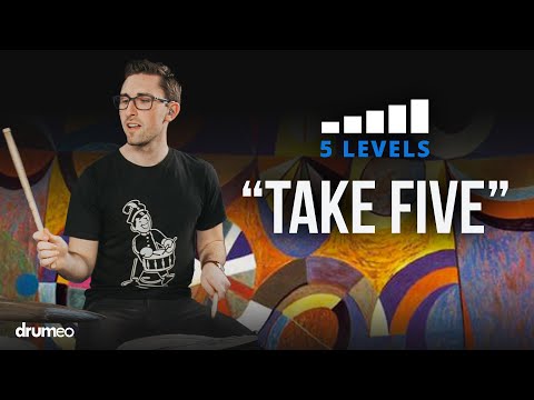 Play "Take Five" On The Drums | 5 Levels