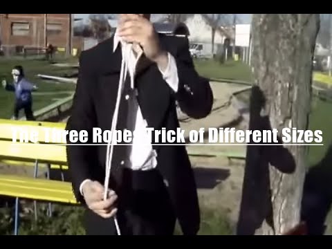 The Three Ropes Trick of Different Sizes #magic #amazing #youtubevideo #clasic🔥✨