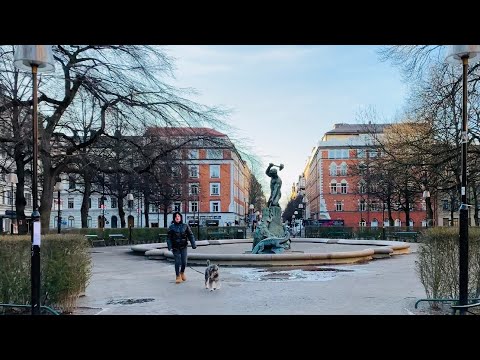 Caminhadas em Estocolmo: Mariatorget - Swedenborgsgatan - Grindsgatan Sexta-feira de manhã em Södermalm