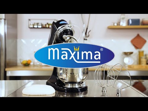 Maxima Gastro Planetenmischer - 7 l - Bis zu 2 kg Teig - Stahlblau Matt